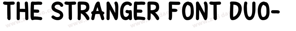 THE STRANGER FONT DUO字体转换